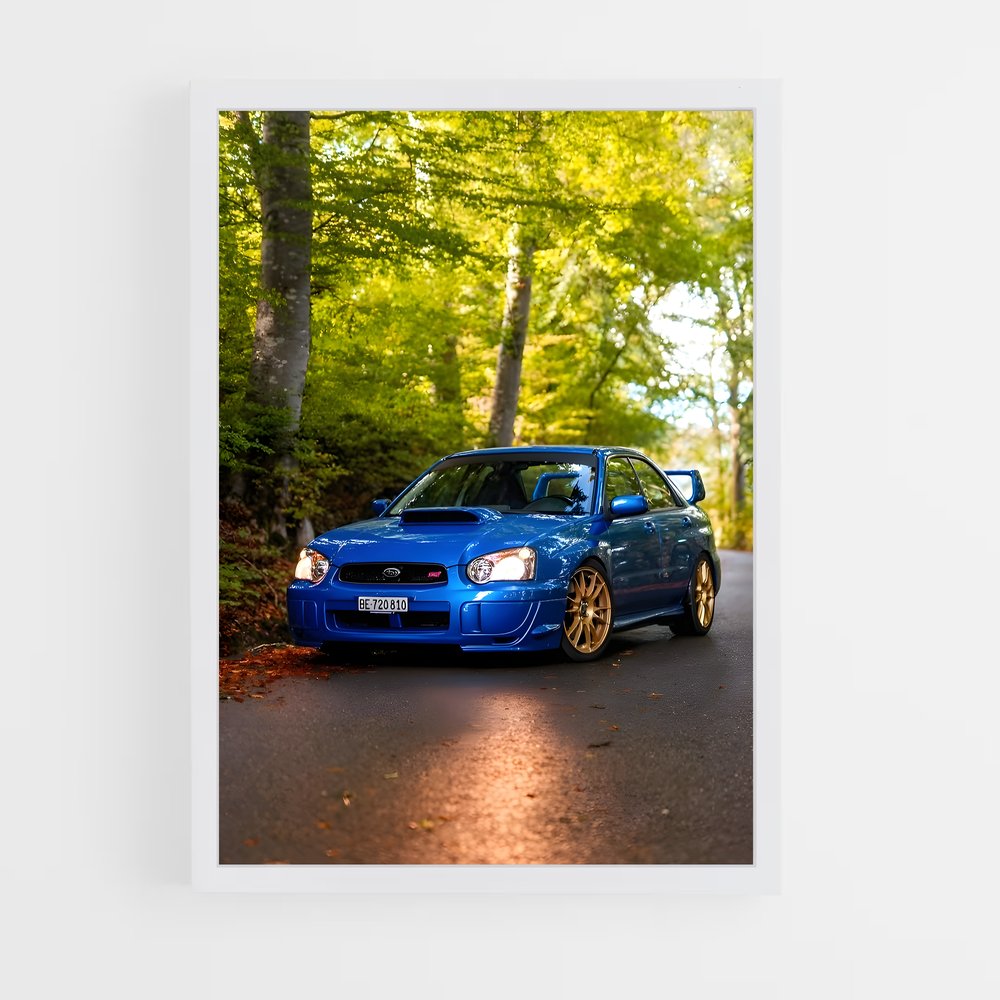 Poster Impreza wrx sti magnifique – affiche Subaru (vue 3)